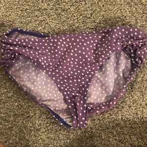 Land’s end purple polka-dot swimsuit bottom